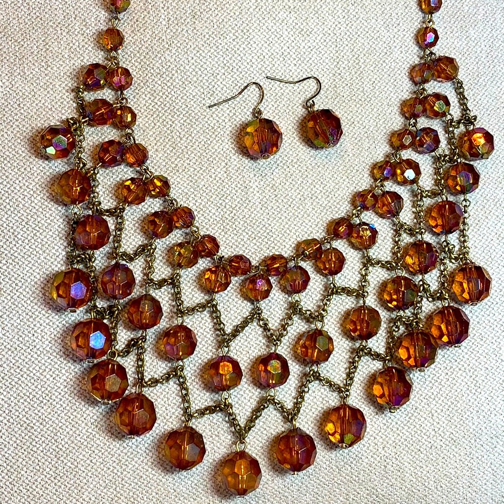 Lia Sophia Necklace & Earrings Set